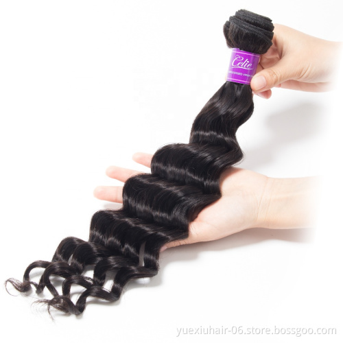 Full Cutitcle Aligned Extension Hair Loose Deep Hair Wave Bundles Wholesale Price Unprocessed Virgin Hair